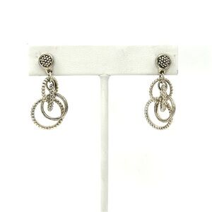 Lagos Sterling Silver Circles Dangle Stud Earrings